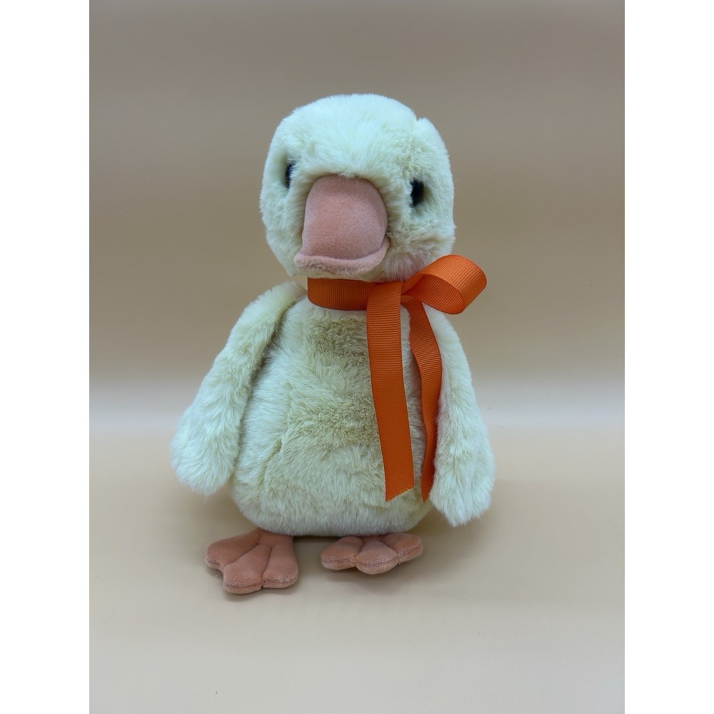 Douglas Dennie Duck Plush Yellow Stuffed Animal Soft Toy w/ Tag Ribbon #4666